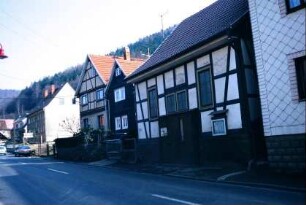 Fachwerkhaus in Talstraße 98, ehemals Dorfbrauhaus, heute Feuerwehrhaus