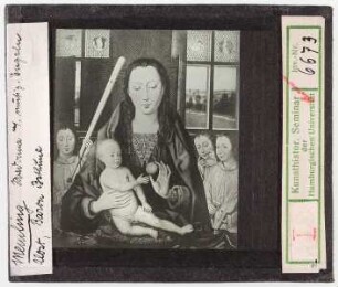 Hans Memling: Madonna mit musizierenden Engeln