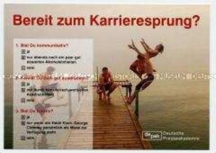 Werbekarte der Deutschen Presseakademie