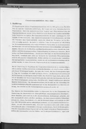 Umsatzsteuerstatistiken 1955-1960