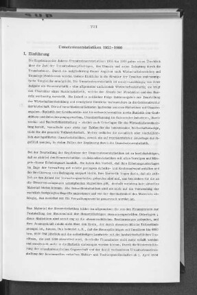 Umsatzsteuerstatistiken 1955-1960