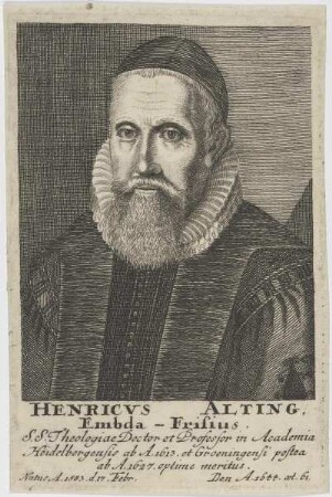 Bildnis des Henricus Alting