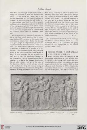 54: Isidore Konti : A hungarian sculptor in America
