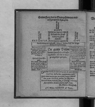 Entwerffung des in Stein gehawenen und auffgerichteten Epitaphij ...