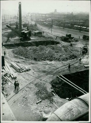 Fundamente Hoerde (Westfalen), Deutschland, 1936