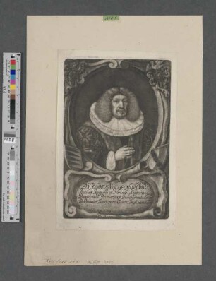 D[omi]n[us] Jodocus Wilhelmus Ebner. : Inclitæ Reipublicæ Norimb[ergensis] Septemvir, Provincialis Primarius, & Dodecagerontodochij ad Omnium Sanctorum Curator longé meritissim[us] ; N[atus] d[ie] 4 Sept. A[nno] 1609.