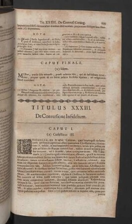 Titulus XXXIII.