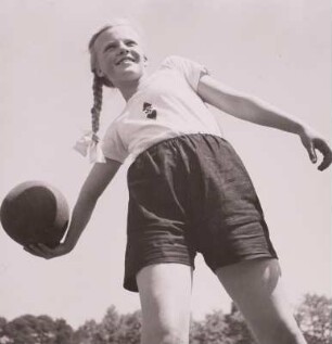 Teilnehmerin beim Ballsport