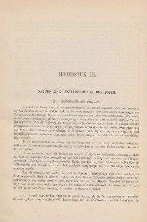 Hoofdstuk III. Natuurlijke gesteldheid van den bodem