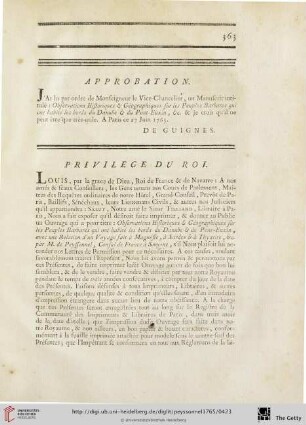 Privilege du Roi