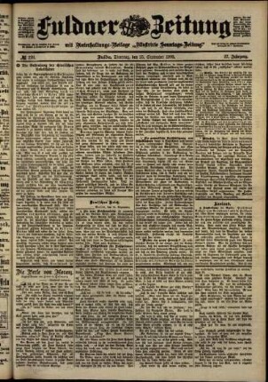 Ausgabe vom Dienstag, den 25. September 1900.