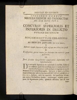 42-58, Spec. 534. De Concursu superioris & ...