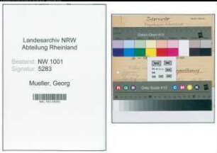 Entnazifizierung Georg Mueller, geb. 30.01.1905 ()