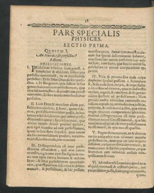 Pars Specialis Physices.