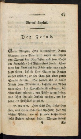 Viertes Kapitel. Der Feind.