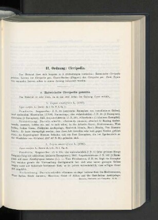 Entwickelte Cirripedia genuina.