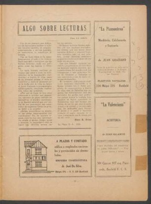 Algo sobre lecturas