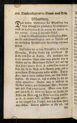 678-687, Das rechte Verhalten der Menschen bey dem Genuß ...