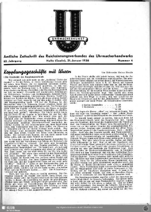 Kopplungsgeschäfte mit Uhren