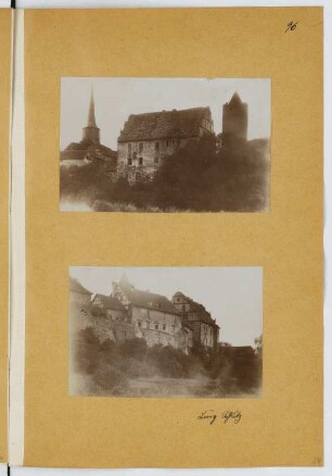 Burg, Schlitz: Ansichten (aus: Skizzen- und Fotoalbum 23)
