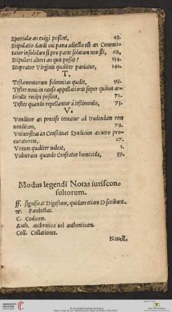 Modus legendi Notas iurisconsultorum