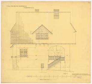 Landhaus Dr. Heinrich Braun, Berlin-Grunewald: Südansicht 1:25