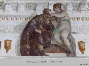 Villa Barbaro; Stanza del Cane : Allegorie von Glück und Verdienst