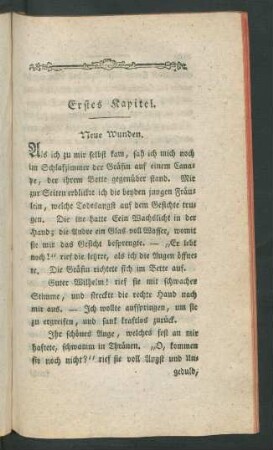 Erstes Kapitel. Neue Wunden.