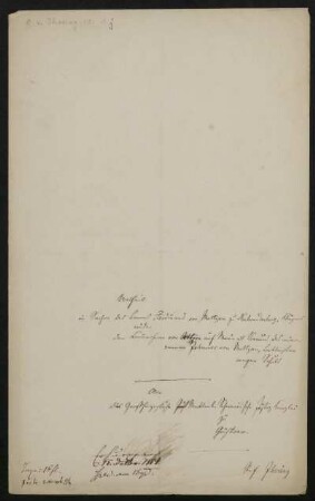 Urtheil. In Sachen des Barons Ferdinand von Maltzan zu Neubrandenburg [..] wider den Kammerherrn von Oertzen auf Marin [...] wegen Schuld, Ohne Ort, 15.12.1854 : Entscheidungsgründe