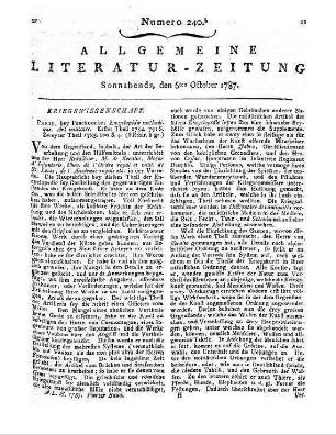 [Keralio, L. F. Guinement de]: Encyclopédie méthodique. Art militaire. T. 1-2. Paris: Panckouke 1784-85