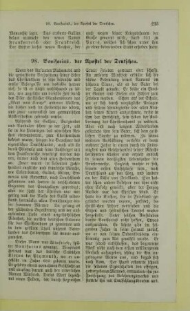 98. Bonifacius, der Apostel der Deutschen