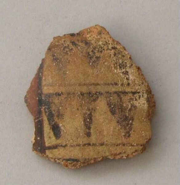 Fragment eines Tongefäßes