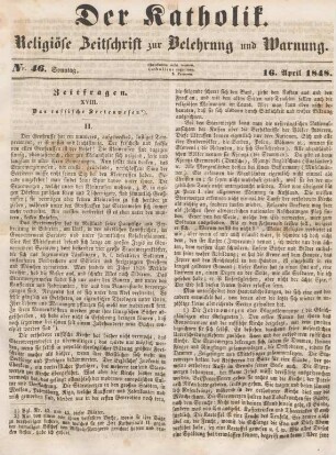 185-186 Zeitfragen : XVIII. Das russische Sectenwesen II.