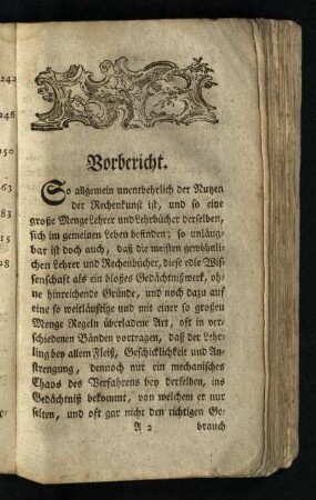 Vorbericht
