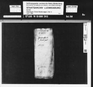Lohnrechnungen über die Löhne der Ehehalten und Taglöhner zum Feldbau des Stifts Ellwangen (Feldbaubüchlein)