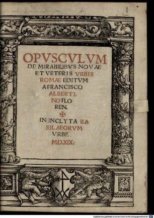 Opusculum de mirabilibus novae et veteris urbis Romae