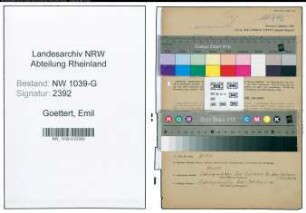 Entnazifizierung Emil Goettert , geb. 12.02.1896 (Elektriker)