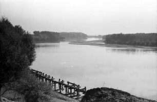 Oltenita: Flusslauf des Arges an der Chausee Bucuresti