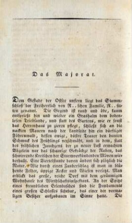 Das Majorat