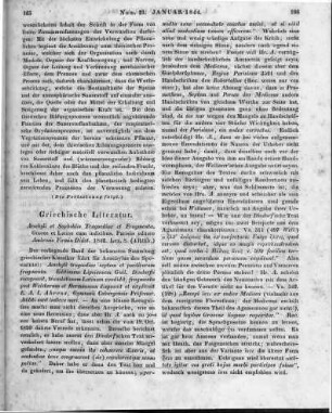 Aeschylus; Sophokles: Aeschyli et Sophoclis tragoediae et fragmenta. Graece et latine cum indicibus. Hrsg. v. E. A. J. Ahrens. Paris: Didot 1842