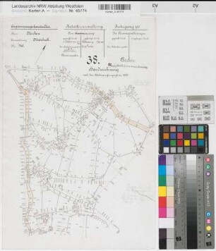 Marbeck (Borken), Rentengutsache Döring, Handzeichnung Flur 38