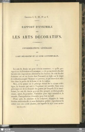 Considérations Générales Sur L'Art Décoratif Et Le Luxe Contemporain