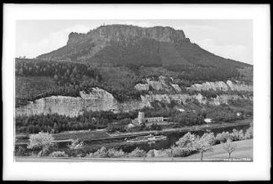 Sächsische Schweiz, Elbtal bei Königstein mit Lilienstein