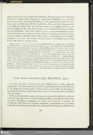 Das dritte norddeutsche Musikfest 1841