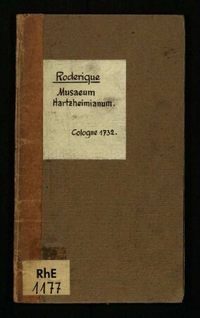 Musaeum Hartzheimianum
