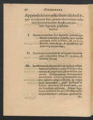 Observata Anatomica (Appendix)