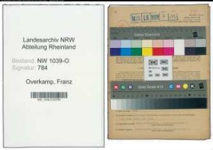 Entnazifizierung Franz Overkamp , geb. 25.01.1921 (Polizist)