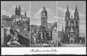 Meißen. Burgberg,Altstadt, Dom, Frauenkirche