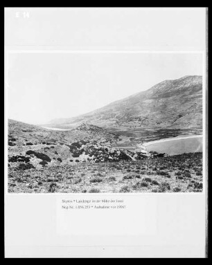 Landenge in der Mitte der Insel Skyros