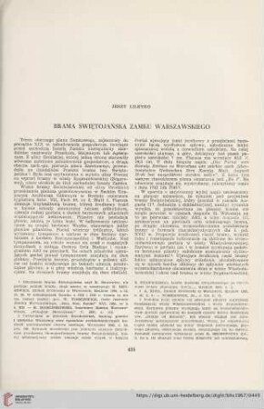 29: Brama Świętojańska Zamku Warszawskiego